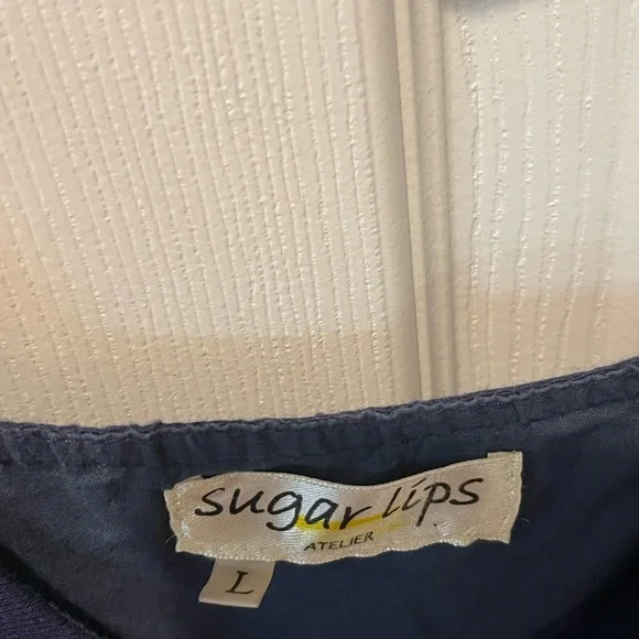 Sugar Lips Navy Midi Dress - Picture 4 of 5